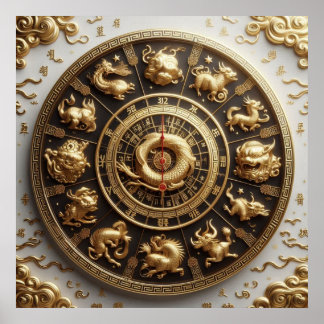 Twelve Branches Of Earth o3X ~ Chinese Zodiac Poster