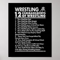 Twelve Commandments of Wrestling Funny Wrestle Fan
