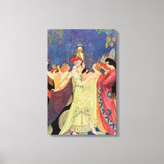 Twelve Dancing Princesses Vintage Fairy Tale Canvas Print