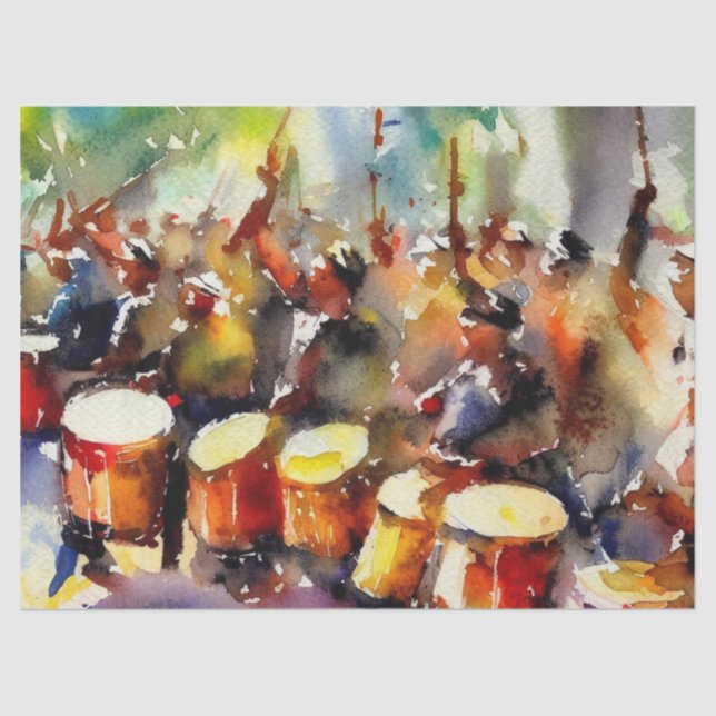 Twelve Days of Christmas: Drummers Drumming (A), Tissue Paper (Front)