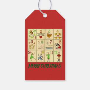 TWELVE DAYS OF CHRISTMAS Gift Tag