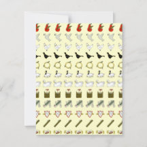 Twelve Days of Christmas Invitation