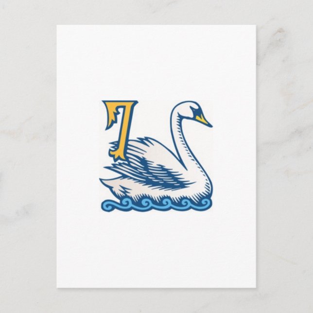 Twelve Days of Christmas - Seven Swans a-Swimming Holiday Postcard (Front)