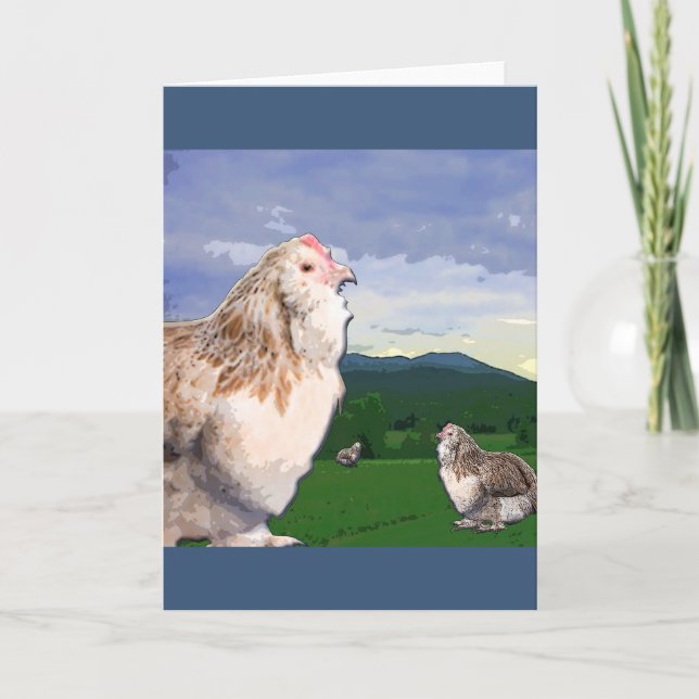 Twelve Days of Christmas - Three French Hens Holiday Card (Front)