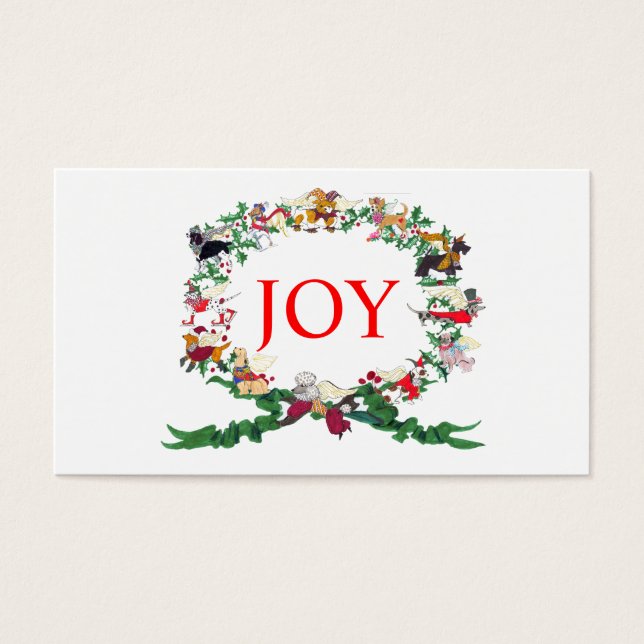 Twelve Dogs of Christmas Gift Tag (Front)