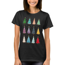 Twelve Festive Trees: Colorful Holiday Print