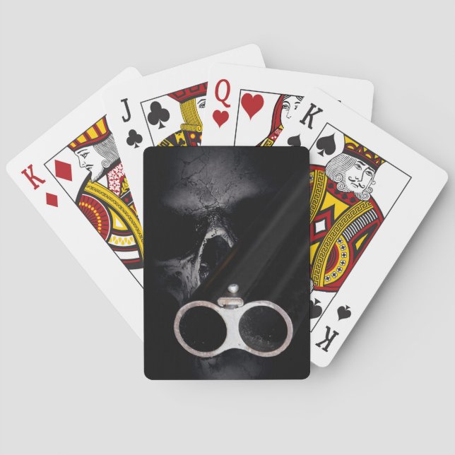 Twelve Gauge Evil Playing Cards (Back)