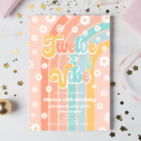 Twelve Is A Vibe Rainbow Daisy 12th Birthday Party