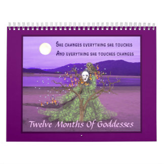 Twelve Months Of Goddesses Calendar