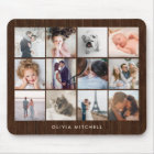 Twelve Photo Collage | Rustic Wood Look