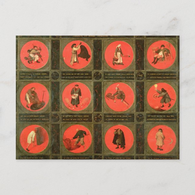 Twelve Proverbs, c.1558-60 Postcard (Front)