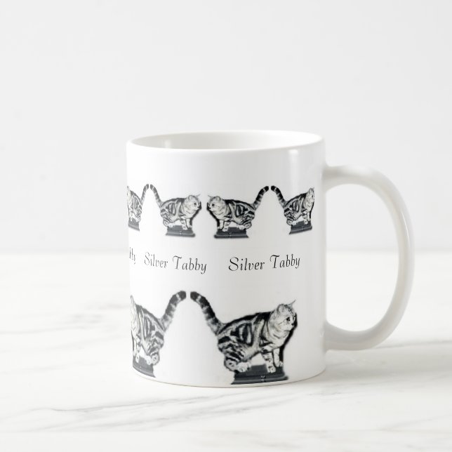 Twelve Silver Tabbies Coffee Mug (Right)