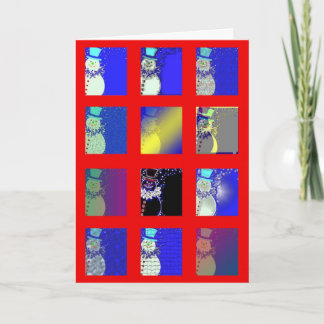 "Twelve Snowmen" Christmas card