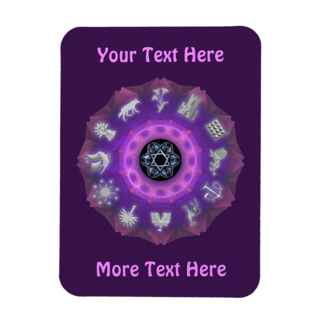 Twelve Tribes Magnet (Vertical)