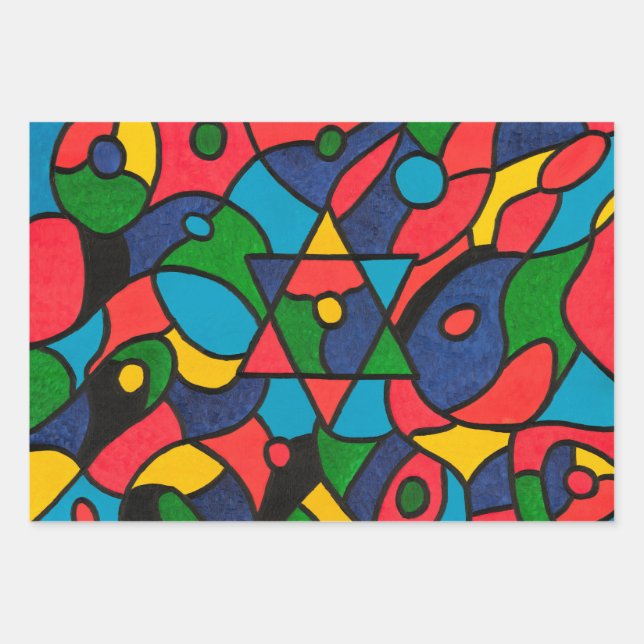 Twelve Tribes of Israel -  Wrapping Paper Sheet (Front)