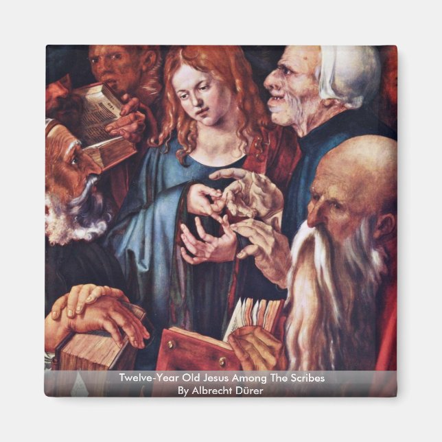 Twelve-Year Old Jesus Among The Scribes Magnet (Front)