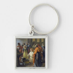 Twelve-year old Jesus in the Temple, 1851 Key Ring