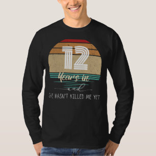 Twelve Years Strong: Chuckle-Inducing Anniversary T-Shirt
