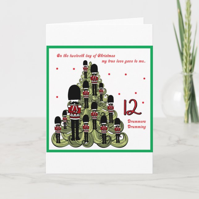 Twelveth Day of Christmas Holiday Card (Front)