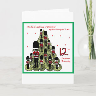 Twelveth Day of Christmas Holiday Card