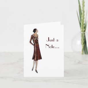 Twenties' Fashion Card