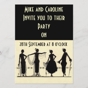 Twenties Flapper Party Invitation