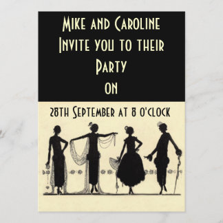 Twenties Flapper Party Invitation