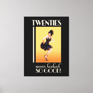 Twenties never looked so good Vintage Canvas Print