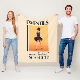 Twenties never looked so good Vintage Fleece Blanket