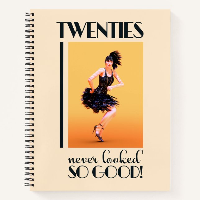Twenties never looked so good Vintage Notebook (Front)