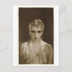 Twenties portrait postcard