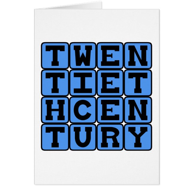 Twentieth Century, 1901-2000 (Front)