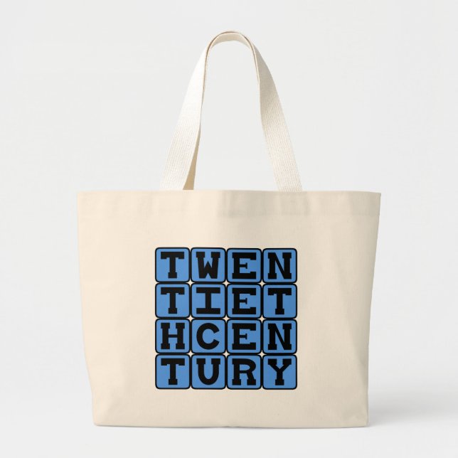 Twentieth Century, 1901-2000 Large Tote Bag (Front)