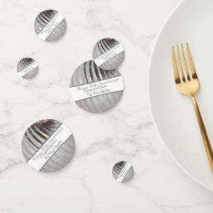 Twentieth Wedding Anniversary Platinum  Confetti