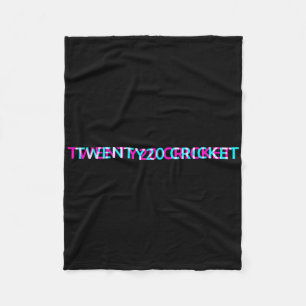 Twenty20 Cricket Sports Team Varsity Jersey Sport  Fleece Blanket