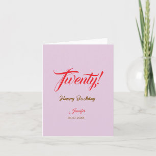 twenty20 letter birthday add name date year red invitation
