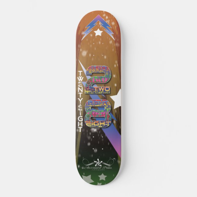 Twenty-eight 1/4 skateboard (Front)