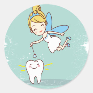 Twenty-eighth February - Tooth Fairy Day Classic Round Sticker