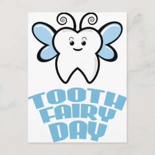 Twenty-eighth February - Tooth Fairy Day Postcard