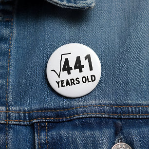 Twenty first birthday 21 years old physicist 7.5 cm round badge