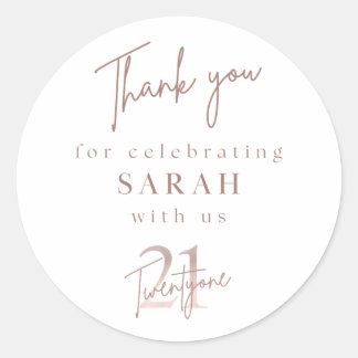 Twenty-first Birthday Stickers