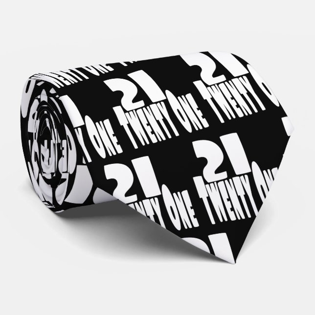 Twenty First Birthday Tie (Rolled)