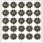 Twenty five 60mm/2.4" labels on 14" sheet Monty