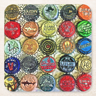 Twenty-Five Bottle Caps Coaster