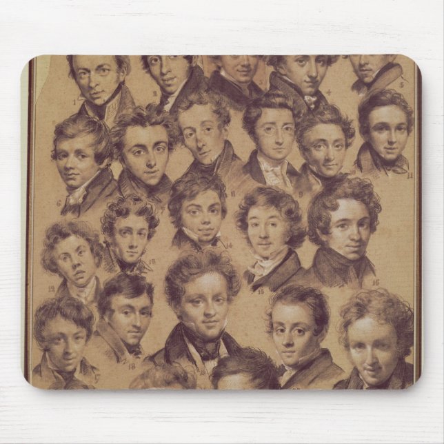 Twenty Five Pupils from the Studio of Antoine Mouse Mat (Front)