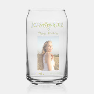 twenty one birthday green photo ombre girl grey tr can glass