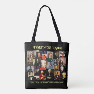 Twenty-One Classical Masters Tote Bag