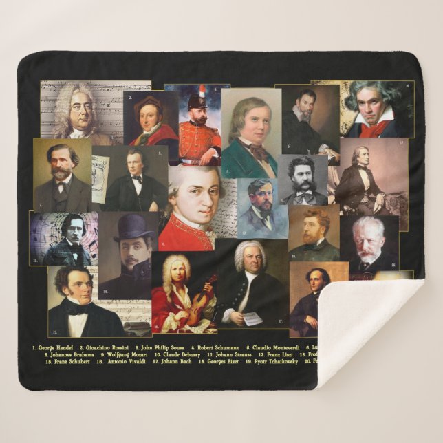 Twenty-One Masters  Sherpa Blanket (Front (Horizontal))