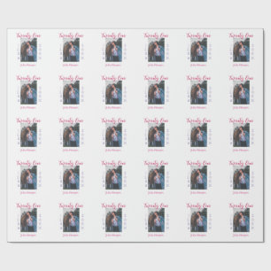 twenty one photo birthday pink purple girl boy nam wrapping paper