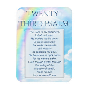 Twenty Third Psalm Magnet